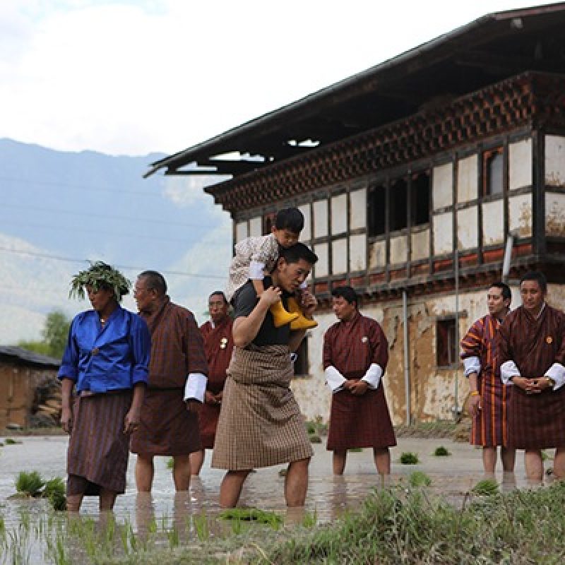 Their-Majesties-visit-Gaselo-in-Wangdue-Phodrang